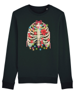 Skeleton Ribs Christmas Tree Bluză mânecă lungă Unisex Rise