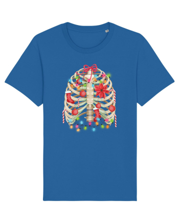 Skeleton Ribs Christmas Tree Royal Blue