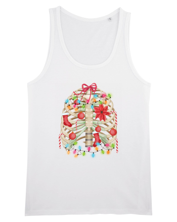 Skeleton Ribs Christmas Tree White