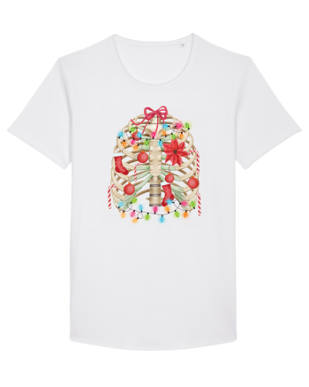 Skeleton Ribs Christmas Tree White