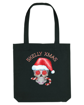 Skelly Xmas Skull Christmas Candy Black