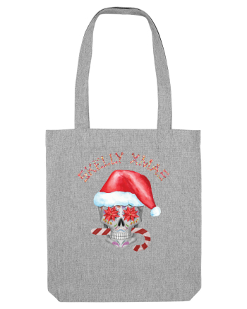 Skelly Xmas Skull Christmas Candy Heather Grey