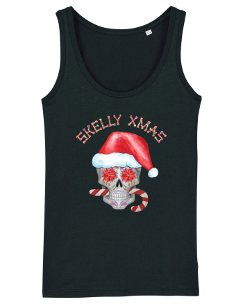 Skelly Xmas Skull Christmas Candy Black