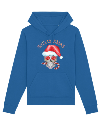 Skelly Xmas Skull Christmas Candy Royal Blue