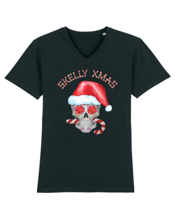 Skelly Xmas Skull Christmas Candy Black