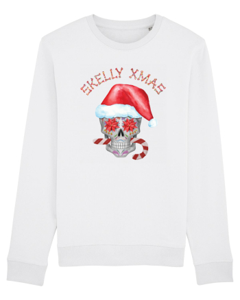 Skelly Xmas Skull Christmas Candy White