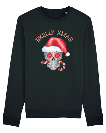 Skelly Xmas Skull Christmas Candy Black
