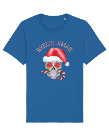 Skelly Xmas Skull Christmas Candy Royal Blue