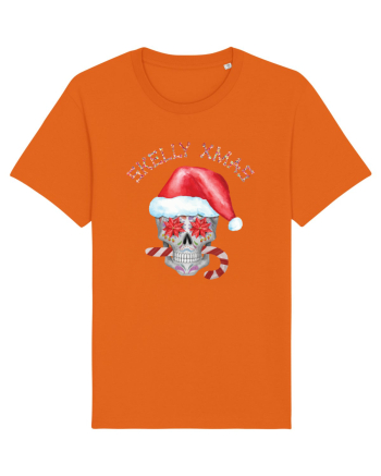 Skelly Xmas Skull Christmas Candy Bright Orange