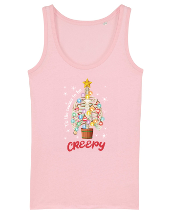 Tis' The Season To Be Creepy Cotton Pink