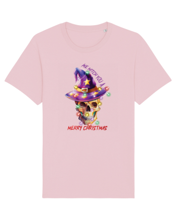 We Witch You A Merry Christmas Cotton Pink