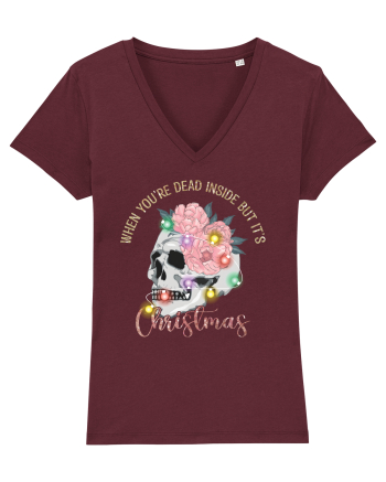 When You're Dead Inside But It's Christmas Burgundy