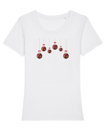 christmas  Tricou mânecă scurtă guler larg fitted Damă Expresser