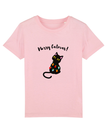 Merry Catmas Cotton Pink