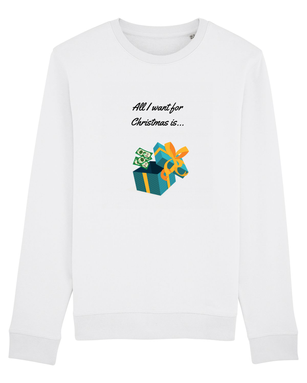 Bluză mânecă lungă Unisex Rise White