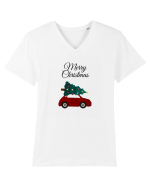 Merry Christmas Tricou mânecă scurtă guler V Bărbat Presenter