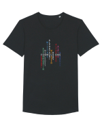 Formula 1 Tricou mânecă scurtă guler larg Bărbat Skater