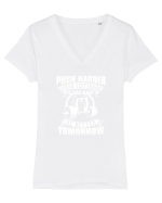 Push harder Tricou mânecă scurtă guler V Damă Evoker