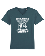 Push harder Tricou mânecă scurtă guler V Bărbat Presenter