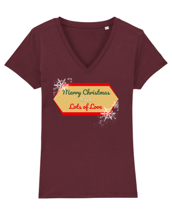 merry christmas with love Burgundy
