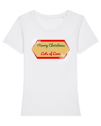 merry christmas with love White