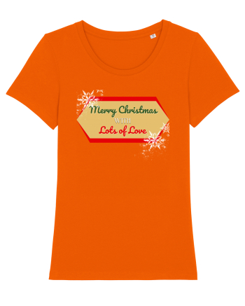 merry christmas with love Bright Orange
