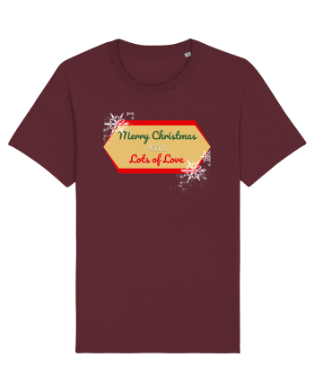 merry christmas with love Burgundy