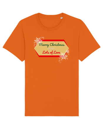 merry christmas with love Bright Orange