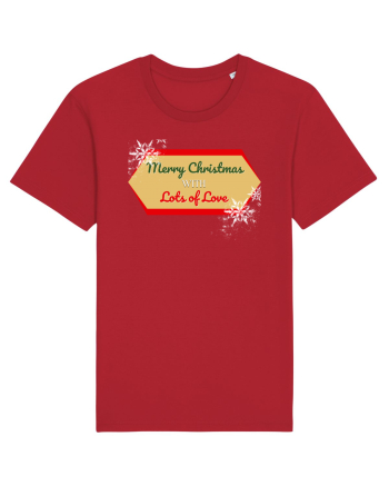 merry christmas with love Red