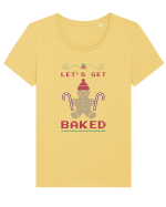 Să ne coacem! Tricou mânecă scurtă guler larg fitted Damă Expresser