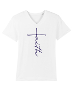 FAITH Tricou mânecă scurtă guler V Bărbat Presenter