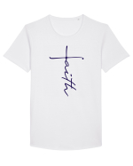 FAITH Tricou mânecă scurtă guler larg Bărbat Skater