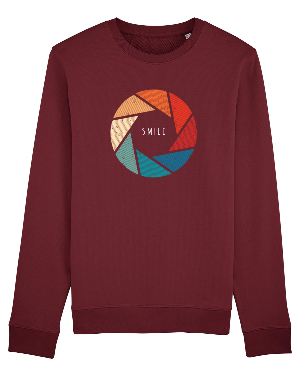 Bluză mânecă lungă Unisex Rise Burgundy