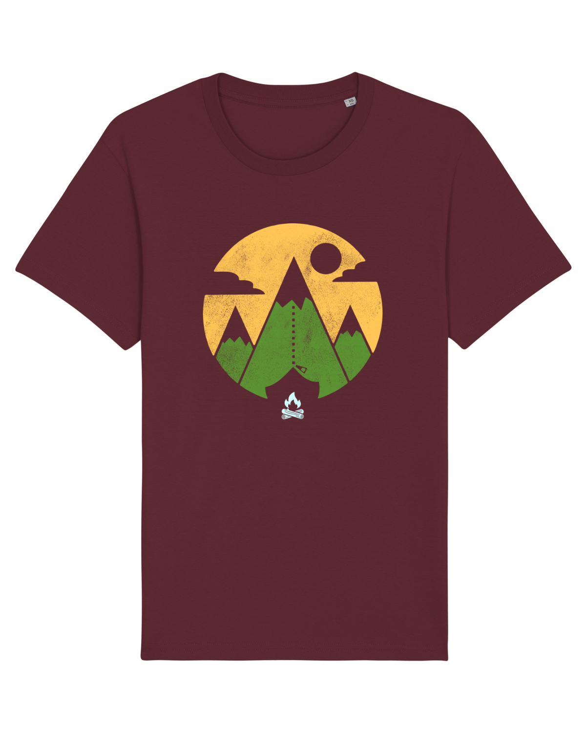Tricou mânecă scurtă Unisex Rocker Burgundy