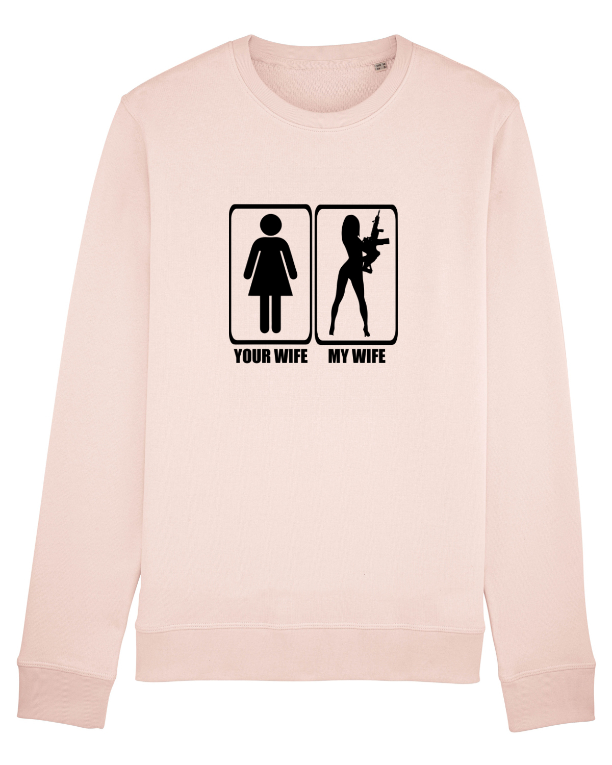Bluză mânecă lungă Unisex Rise Candy Pink