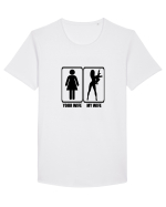 My Wife Tricou mânecă scurtă guler larg Bărbat Skater