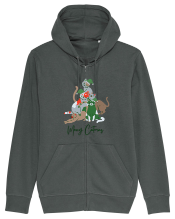 Merry Catmas Green Anthracite