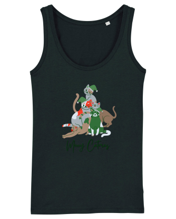 Merry Catmas Green Black