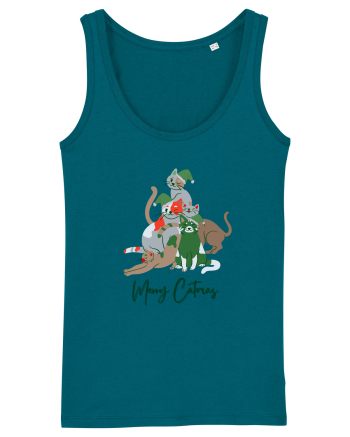 Merry Catmas Green Ocean Depth