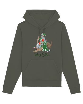 Merry Catmas Green Khaki