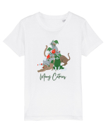 Merry Catmas Green Tricou mânecă scurtă  Copii Mini Creator
