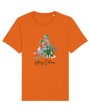 Merry Catmas Green Bright Orange