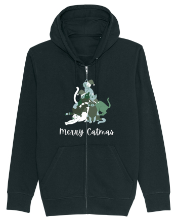 Merry Catmas white Black