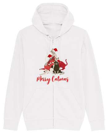 merry catmas red White