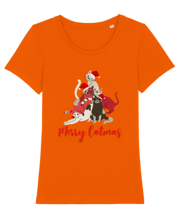 merry catmas red Bright Orange