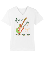 rockin around the christmas tree Tricou mânecă scurtă guler V Bărbat Presenter