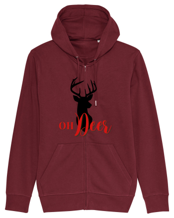 oh deer 1 Burgundy