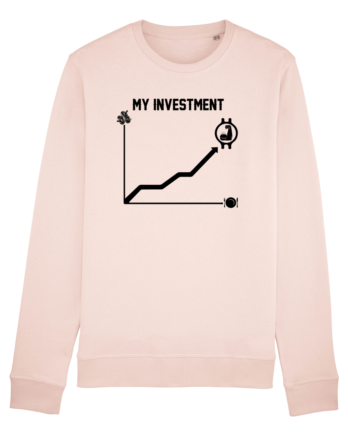 Bluză mânecă lungă Unisex Rise Candy Pink