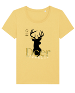 oh deer 4 Tricou mânecă scurtă guler larg fitted Damă Expresser