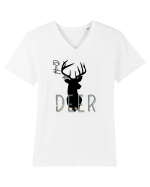 oh deer 5 Tricou mânecă scurtă guler V Bărbat Presenter